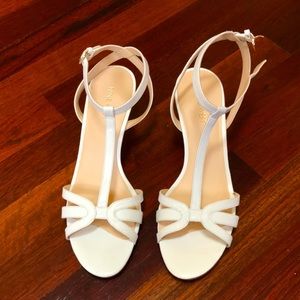 White 8.5 Nine West Strappy Sandal